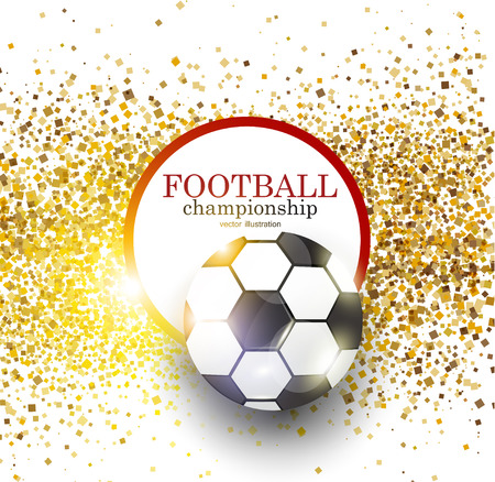 Football abstract background. Design template for Football championship . Vector illustration.のイラスト素材