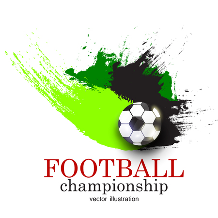 Football abstract background. Design template for Football championship . Vector illustration.のイラスト素材