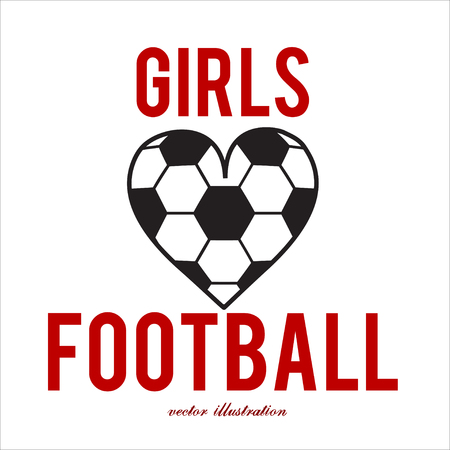 Football abstract background. Heart design like print for ball. Design template for Football championship. Vector illustration.のイラスト素材