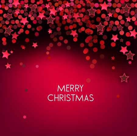 Holiday greeting vector illustration with golden  glitters, sparklesのイラスト素材