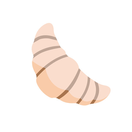 vector icon croissant cartoon illustration for banner, card, poster, flyer for backeryのイラスト素材
