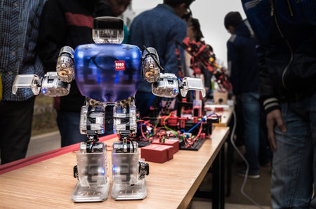 Robot in the exibitionのeditorial素材