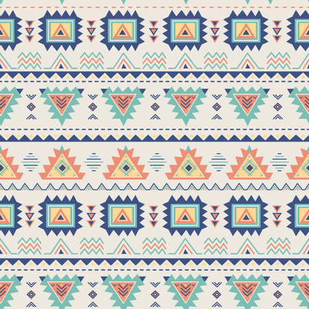 Ethnic seamless pattern. Aztec geometric texture in vector. Great choice for cloth design,...