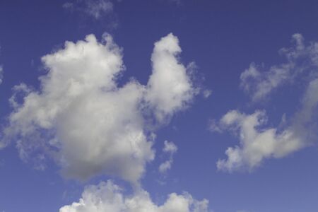 backgraund of clouds on blue sky in sunny dayの写真素材