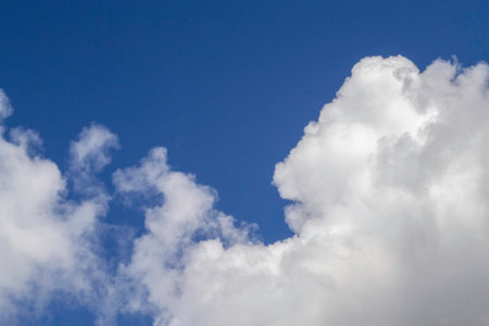 backgraund of blue sky and clouds in sunny day