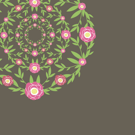 Flower backのイラスト素材
