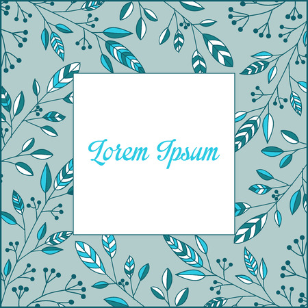 Foliage frameのイラスト素材