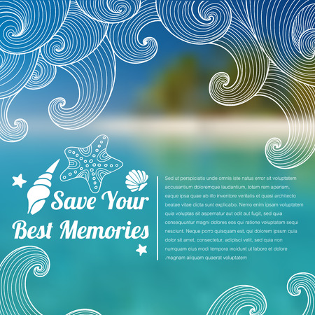Vector web and mobile interface template. Corporate website design. Minimalistic web media backdrop. Editable. Vector blurred background. Unfocused. Presentation template.のイラスト素材