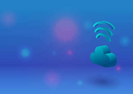 cloud computing concept.のイラスト素材