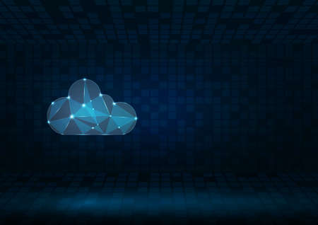cloud computing and internet of things concept.のイラスト素材