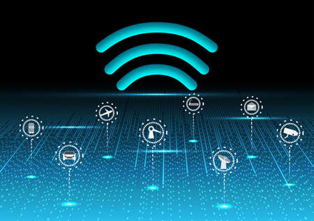 internet of things or iot  technology concep.のイラスト素材