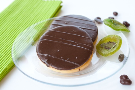 Chocolate Linzer (Ischler)の写真素材