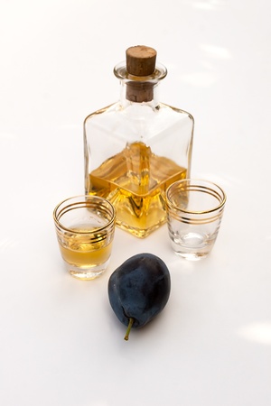 Hungarian plum brandyの写真素材