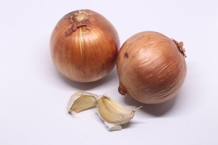 Onions and Garlic Vegetable for foodの写真素材