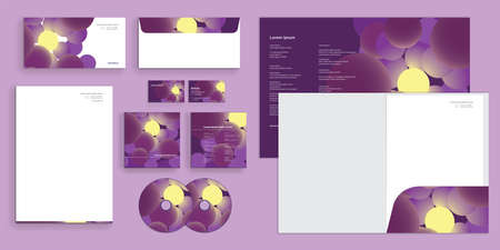 Modern Corporate Business Identity Stationaryのイラスト素材