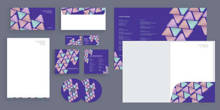 Modern Corporate Business Identity Stationaryのイラスト素材