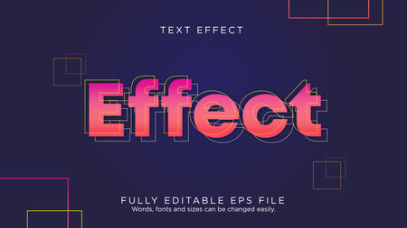 Stroke Effect Lines Gradient Text Effect Font Type