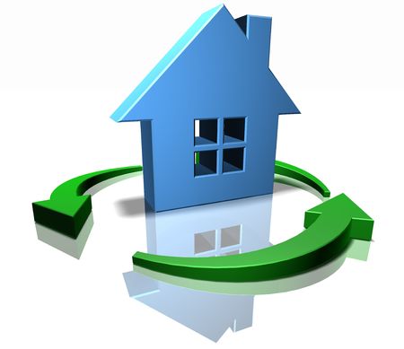 Green homeの写真素材