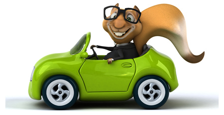 Fun squirrelの写真素材