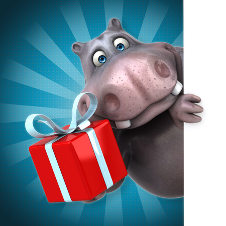 Fun hippoの写真素材