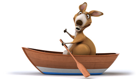 Fun kangarooの写真素材