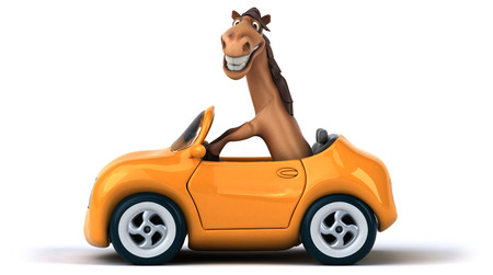 Fun horseの写真素材
