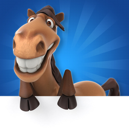 Fun horseの写真素材