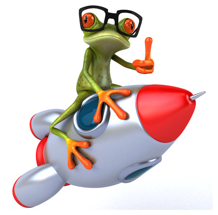 Fun frogの写真素材