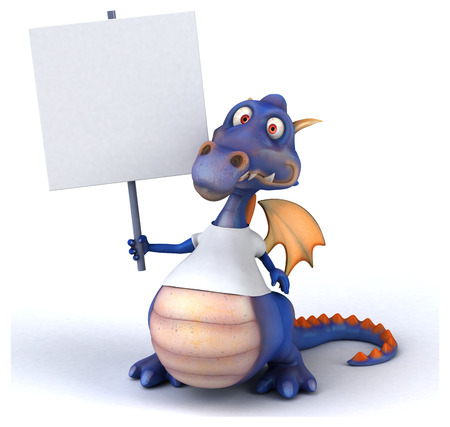 Dragon with a white tshirtの写真素材