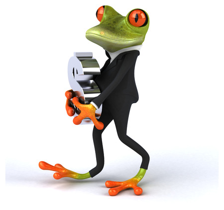 Fun frogの写真素材