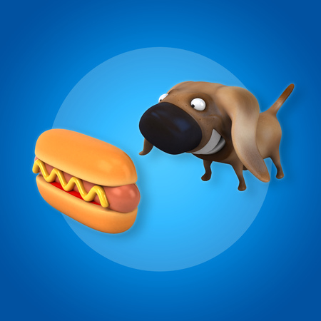 Hot dogの写真素材