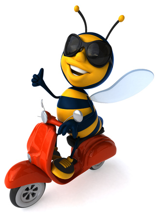 Fun beeの写真素材