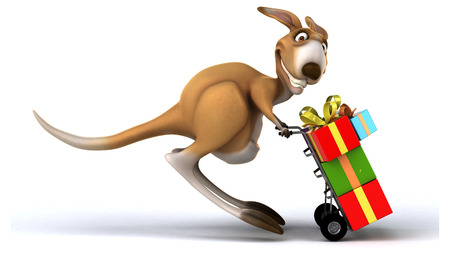 Fun kangarooの写真素材