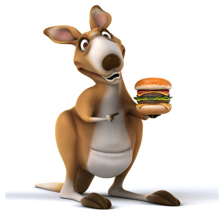 Fun kangarooの写真素材