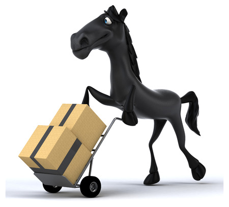 Fun horseの写真素材