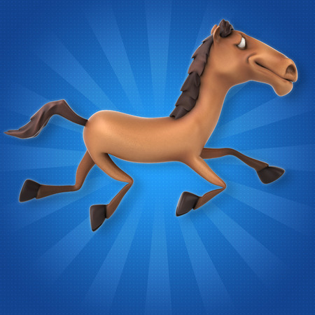 Fun horseの写真素材