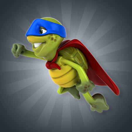 Super turtleの写真素材