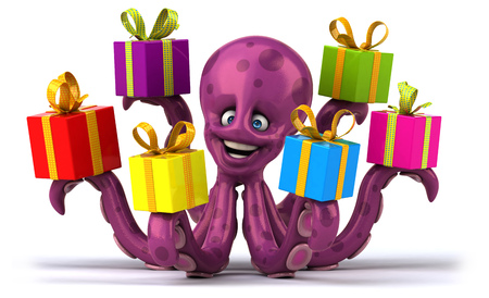 Fun octopusの写真素材