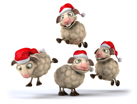 Fun sheepの写真素材