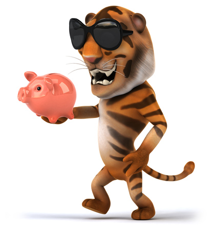 Fun tigerの写真素材