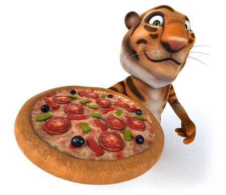 Fun tigerの写真素材