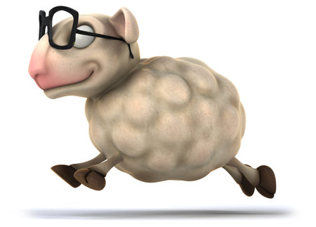 Fun sheepの写真素材