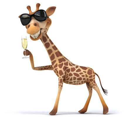 Fun giraffeの写真素材