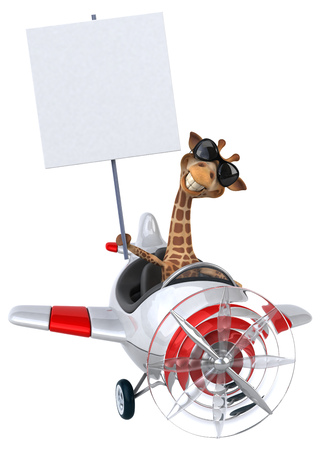 Fun giraffeの写真素材