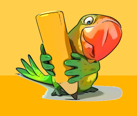 Fun parrotの写真素材