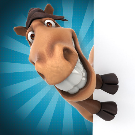 Fun horseの写真素材