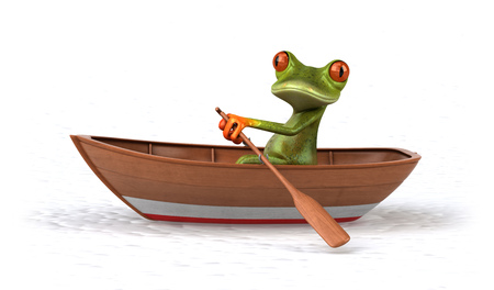 Fun frogの写真素材