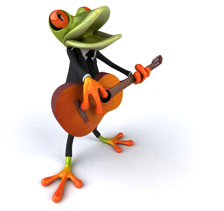 Fun frogの写真素材