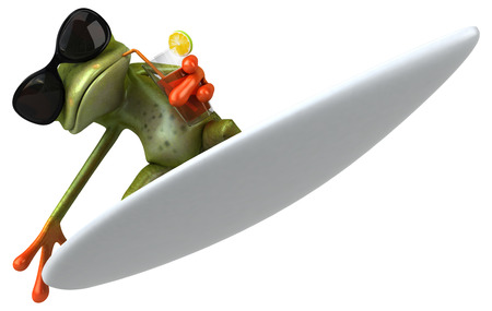 Fun frogの写真素材