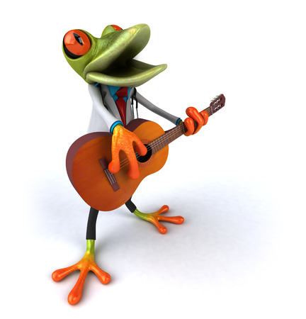 Fun frogの写真素材